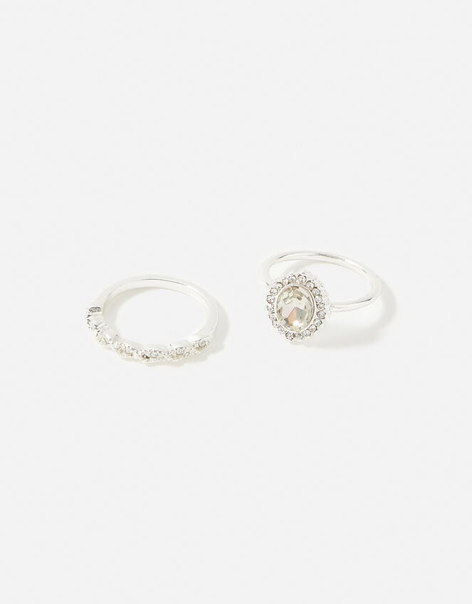 Wedding Ring Twinset, White (CRYSTAL), large