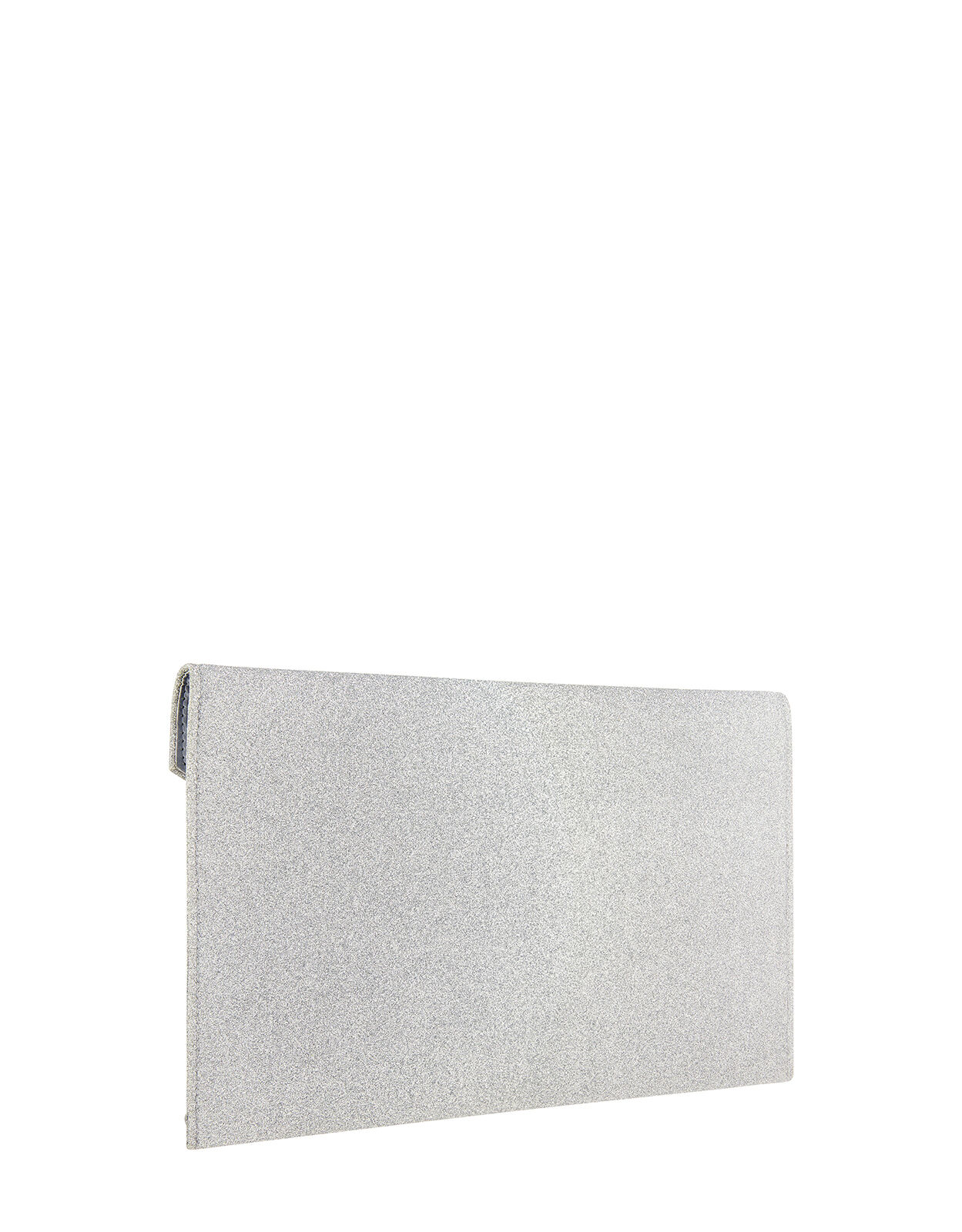 silver envelope clutch