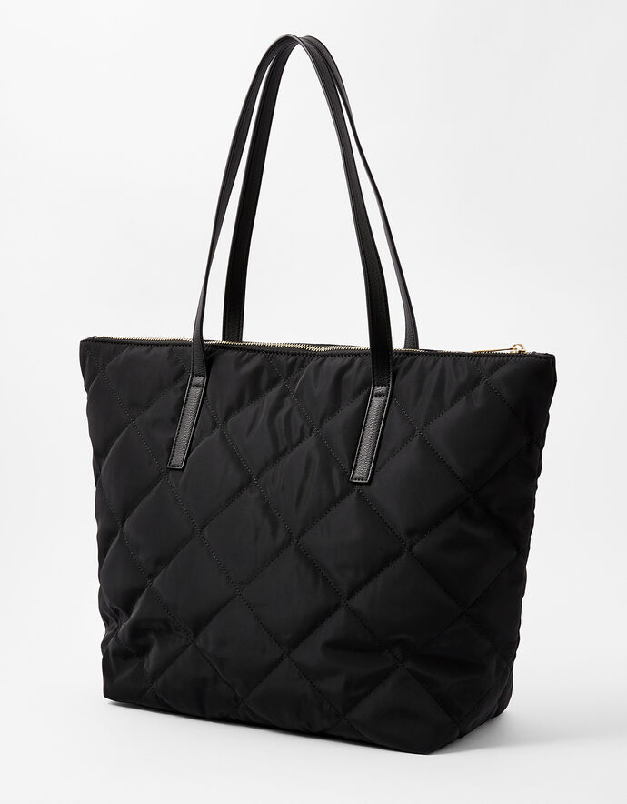 Tilly Quilted Tote Bag Black | Tote & Shopper bags | Accessorize UK