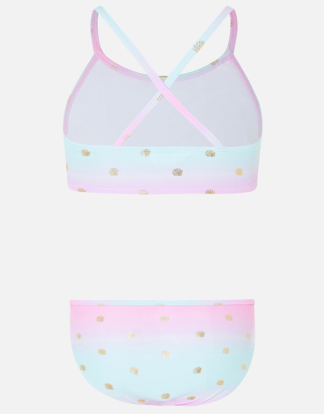 Mermaid Shell Print Bikini Set, Multi (BRIGHTS-MULTI), large