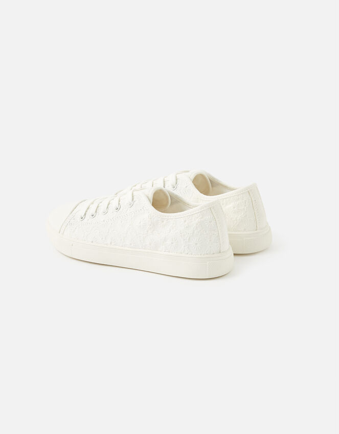 Broderie Trainers, White (WHITE), large