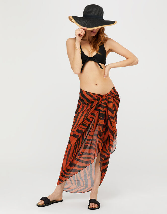 Animal Beach Wrap in Recycled Polyester, , large