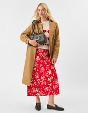 Heart Print Jumper, Camel (OATMEAL), large
