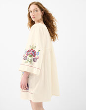 Embroidered Mini Cover Up, Ivory (IVORY), large