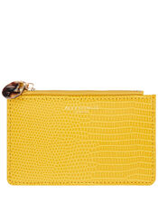 Shoreditch Reptile Card Holder, Yellow (YELLOW), large