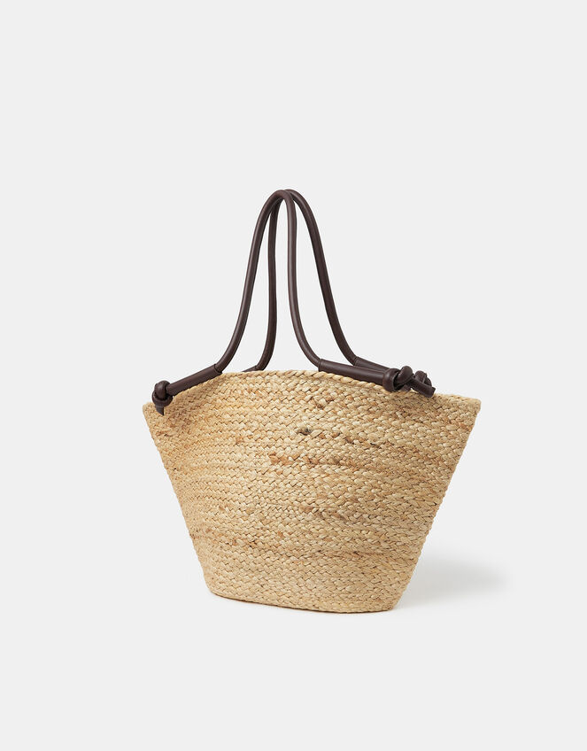 Jute Basket Beach Bag, , large