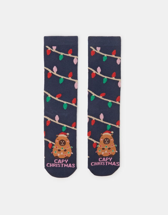 Capybara Christmas Socks, , large