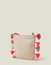 Floral Embellished Cross-Body Bag, , large