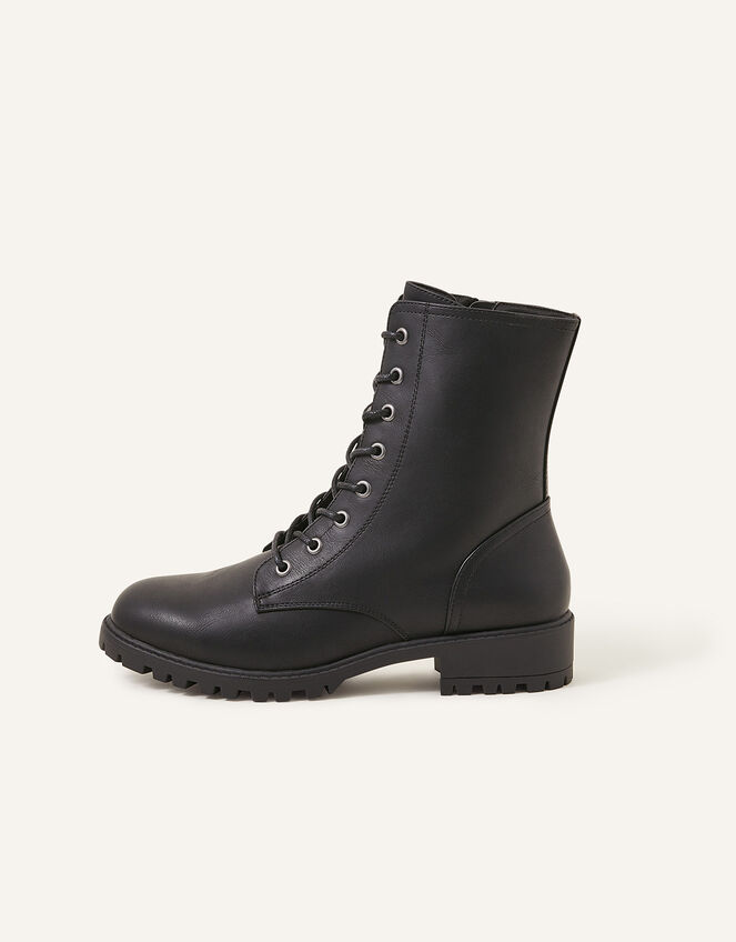 Lace-Up Boots, Black (BLACK), large