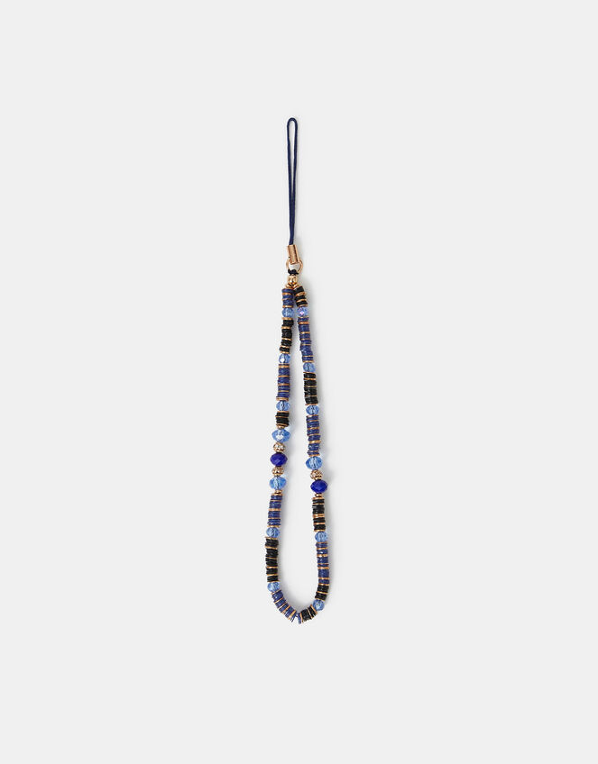 Beaded Disc Phone Strap, , large