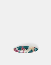 Marble Resin Barrette Hair Clip, , large
