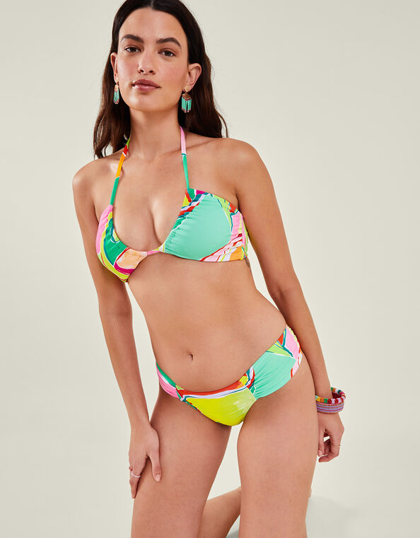 Abstract Print Bikini Top, BRIGHTS MULTI, large