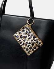 Leopard Print Sequin Purse Bag Charm, , large
