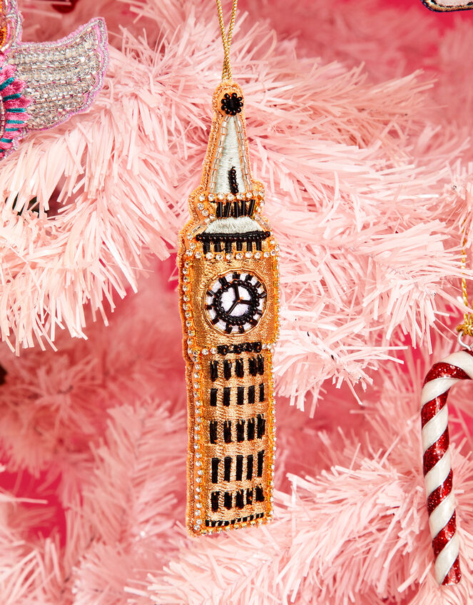 Embellished Big Ben Hanging Decoration, , large
