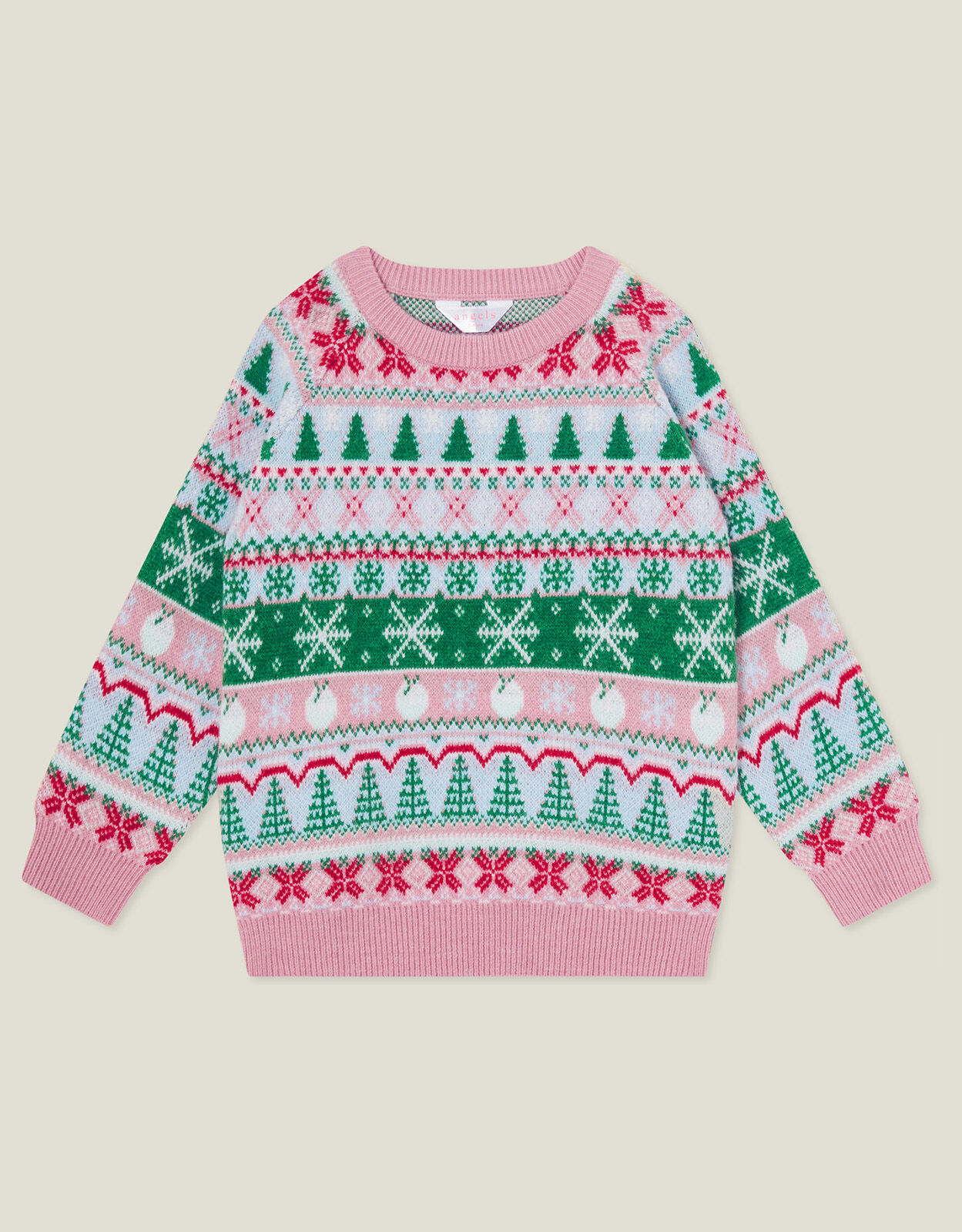 Girls Christmas Fair Isle Jumper Multi Clothing Shoes Accessorize ROI