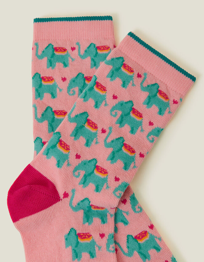 Elephant Print Socks, , large