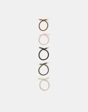 4-Pack Knot Cord Hair Bands, , large