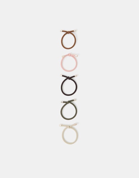 4-Pack Knot Cord Hair Bands, , large