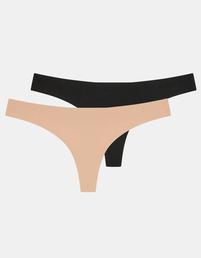 2-Pack Seamless Thongs, Multi (ASSORTED), large