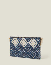 Mirror Tassel Clutch Bag, , large