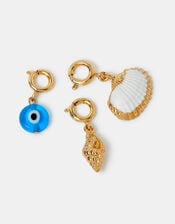 3-Pack Shell & Evil Eye Jewellery Charms, , large