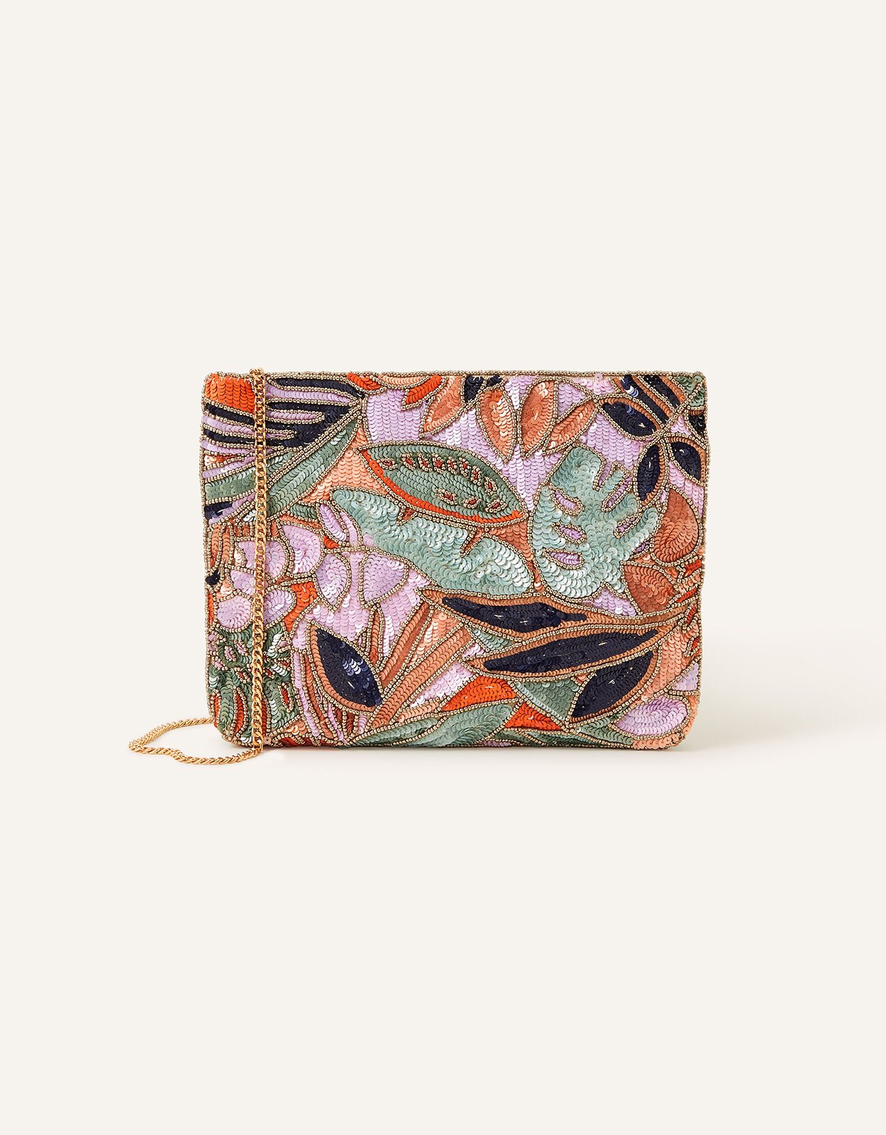 Palm Print Embellished Clutch Bag Clutch bags Accessorize UK