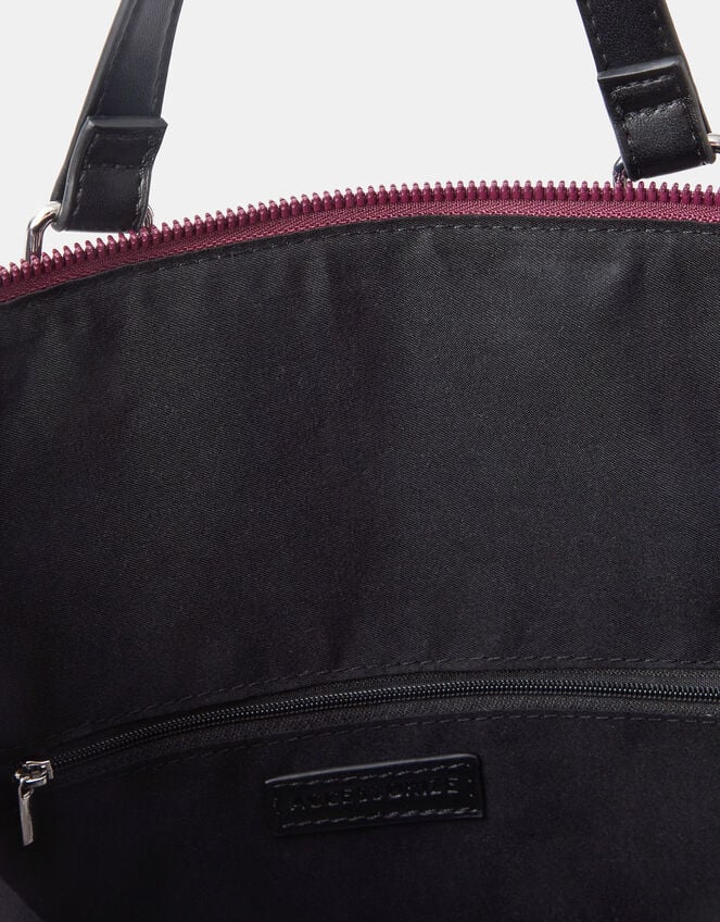 Olivia Top Handle Nylon Laptop Backpack, Red (BERRY), large