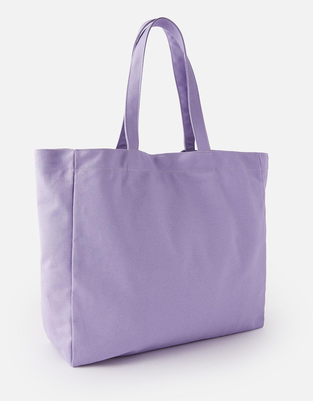 Purple canvas top tote bags