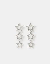 Embellished Star Drop Earrings, , large