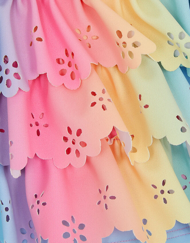 Girls Ombr&eacute; Frill Bikini Set, Multi (PASTEL MULTI), large