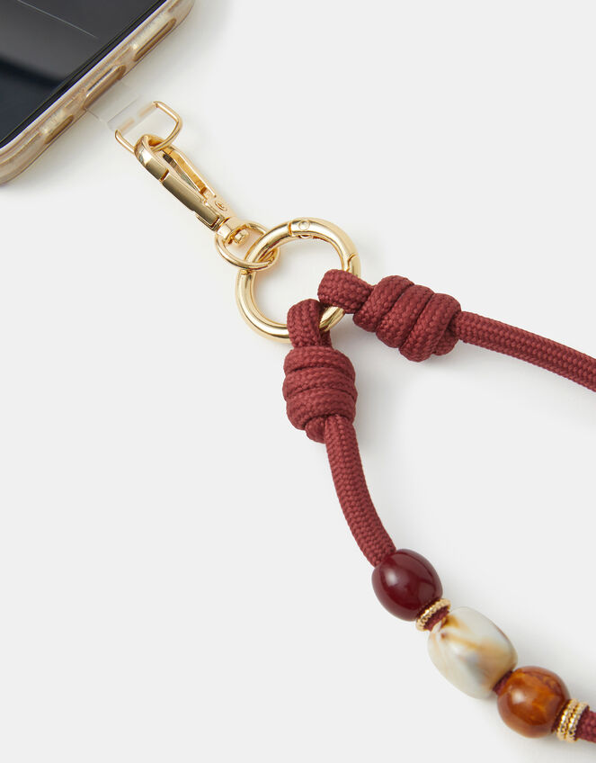 Beaded Cord Phone Wrist Strap, , large
