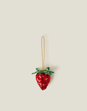 Embellished Strawberry Christmas Tree Decoration, , large