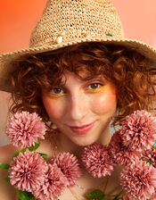 Stetson Seashell Straw Hat, Natural (NATURAL), large