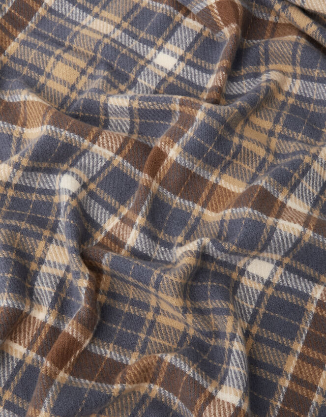 Check Print Blanket Scarf, , large