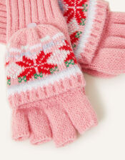 Christmas Fair Isle Gloves, Multi (BRIGHTS-MULTI), large