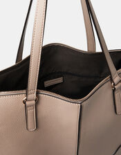 Plain Tote Bag, Brown (MOCHA), large