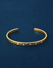 14ct Gold-Plated Sparkle Cuff Bracelet, , large