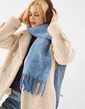 Super Soft Plain Scarf, Blue (BLUE), large