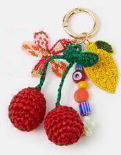 Beaded Fruit Bag Charm, , large