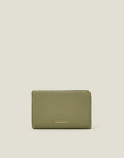 Zip Pocket Purse, Green (KHAKI), large