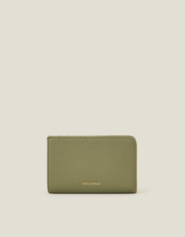 Zip Pocket Purse, Green (KHAKI), large