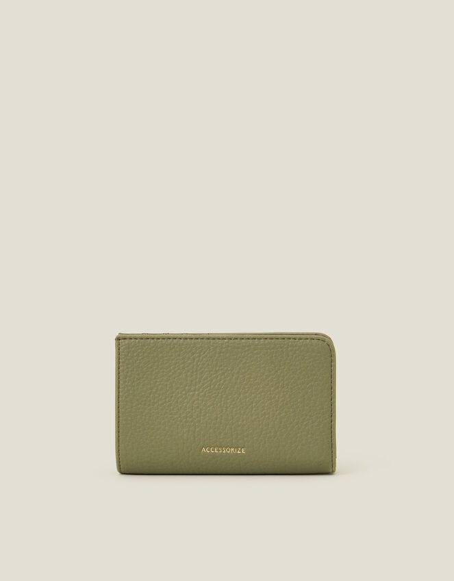 Zip Pocket Purse, Green (KHAKI), large