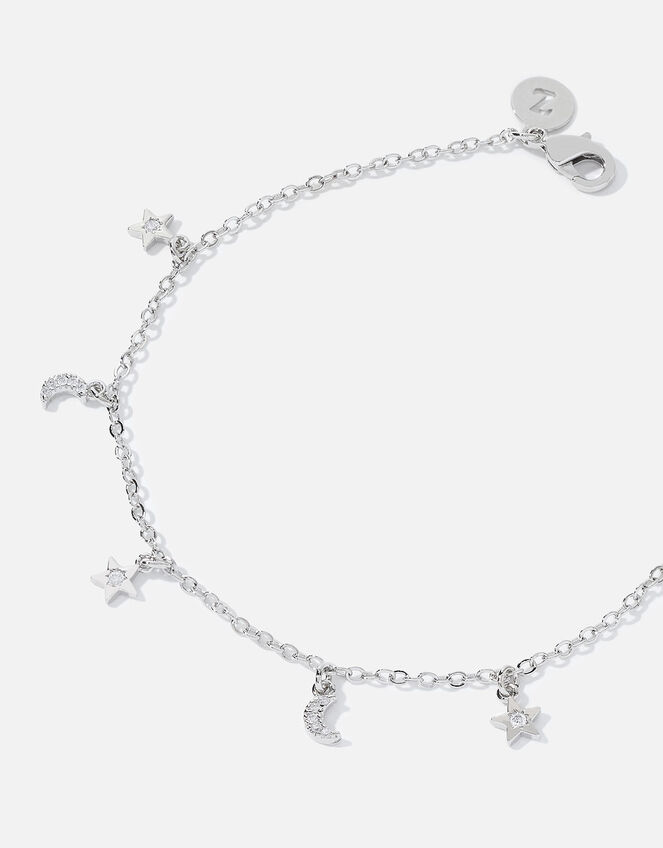 Platinum-Plated Celestial Charm Bracelet, , large