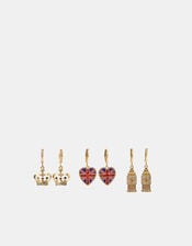 3-Pack London Hoop Earrings, , large