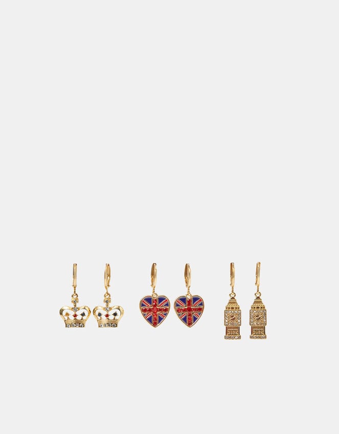 3-Pack London Hoop Earrings, , large