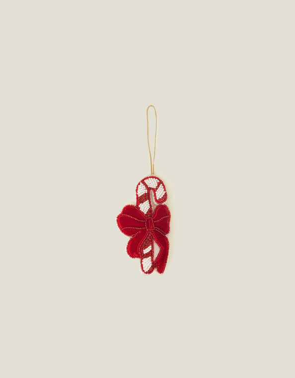 Embellished Candy Cane Hanging Decoration, , large
