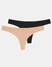 2-Pack Seamless Thongs, Multi (ASSORTED), large