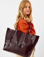 Patent Leather Tote Bag, , large
