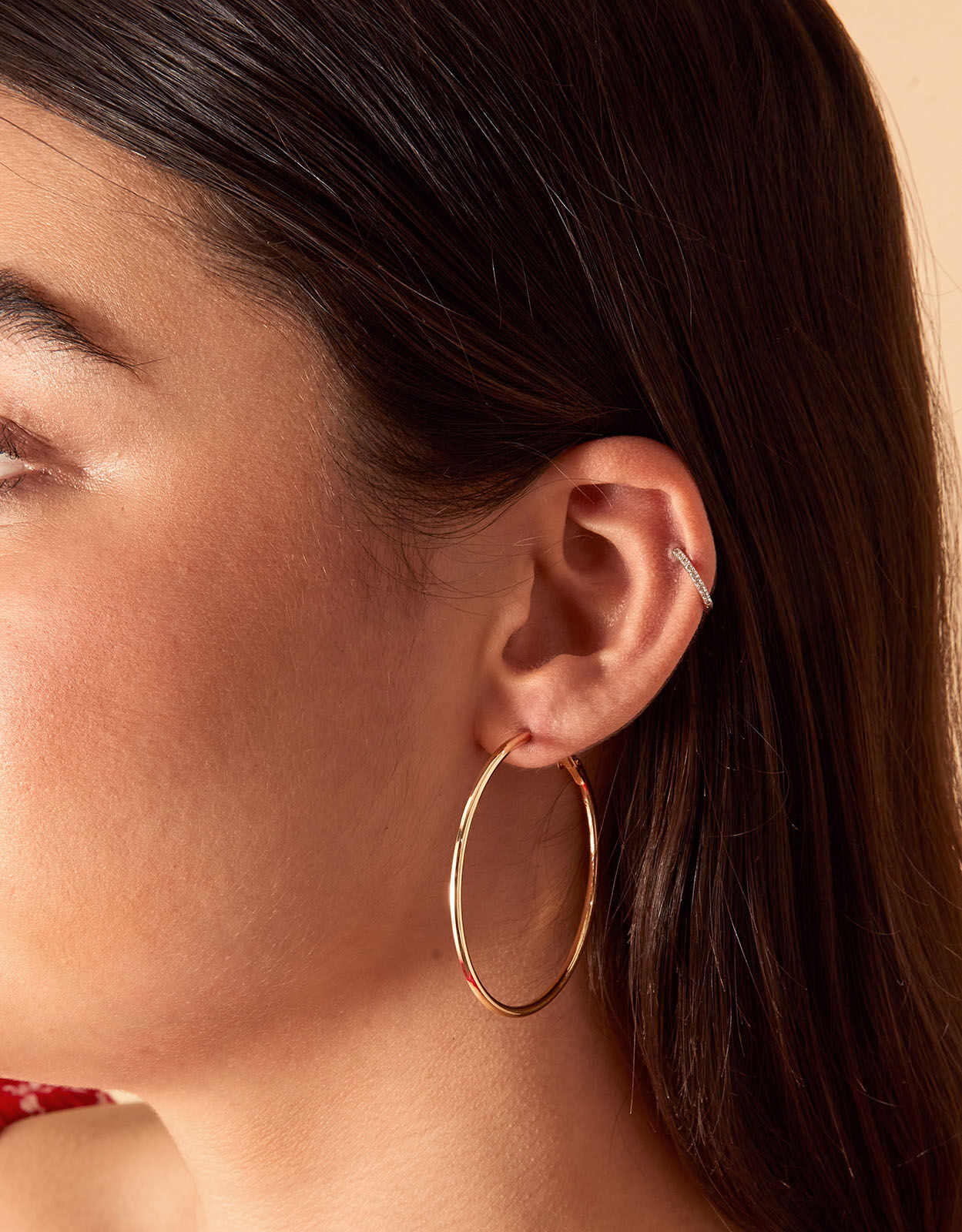 Chunky Gold Hoop Earrings - Jorunn | Linjer Jewelry