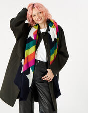 Shooting Rainbow Star Blanket Scarf, , large